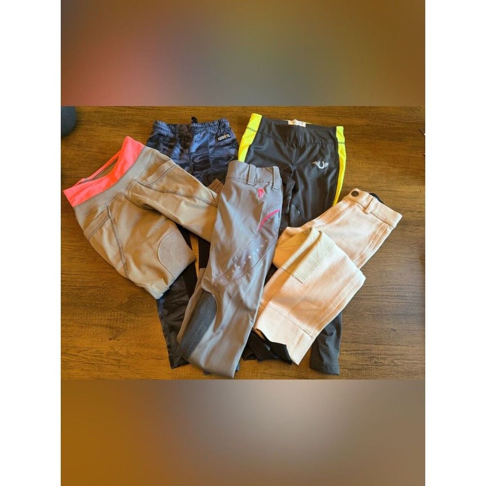 Five pair of children’s riding breeches sizes XS - S